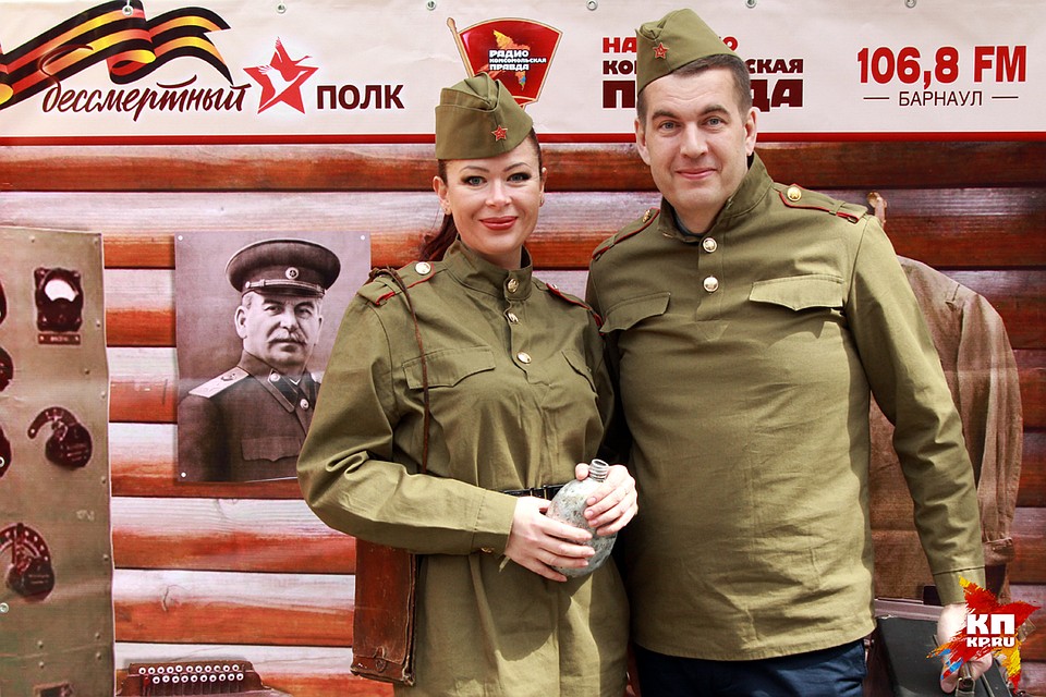 Акция "Бессмертный полк на радио "Комсомольская правда" прошла в Барнауле