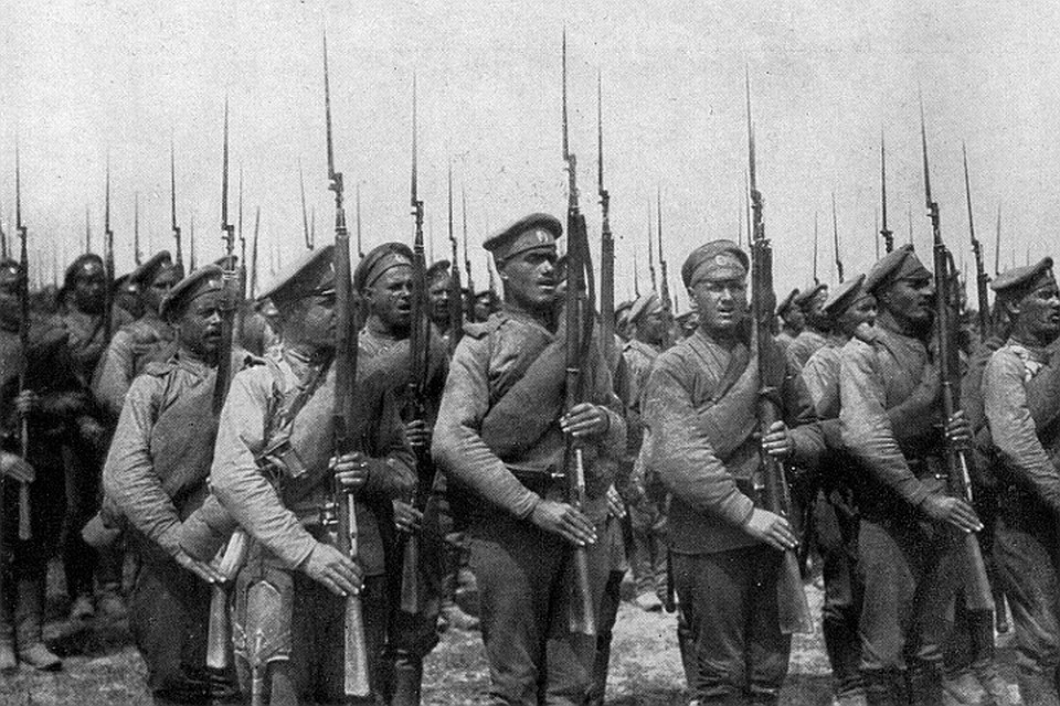 Солдаты русской армии.