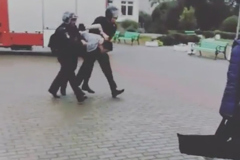 Задержание предполагаемого стрелка
