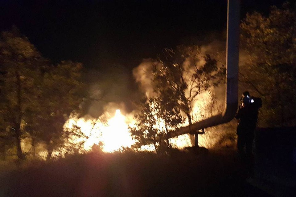Подрыв газопровода в Запрудном.
