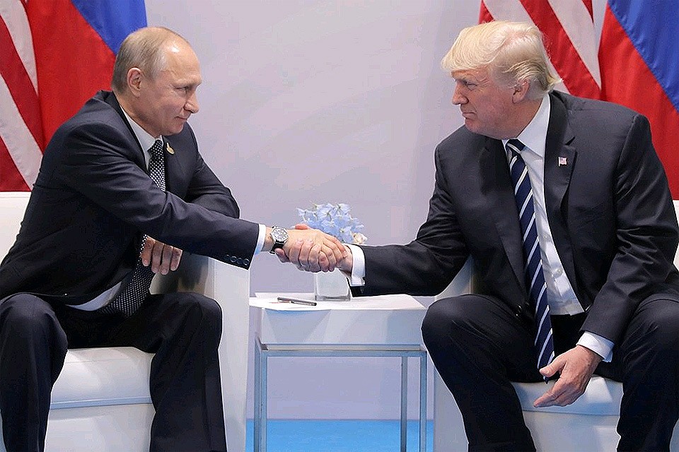 Дональд Трамп и Владимир Путин.