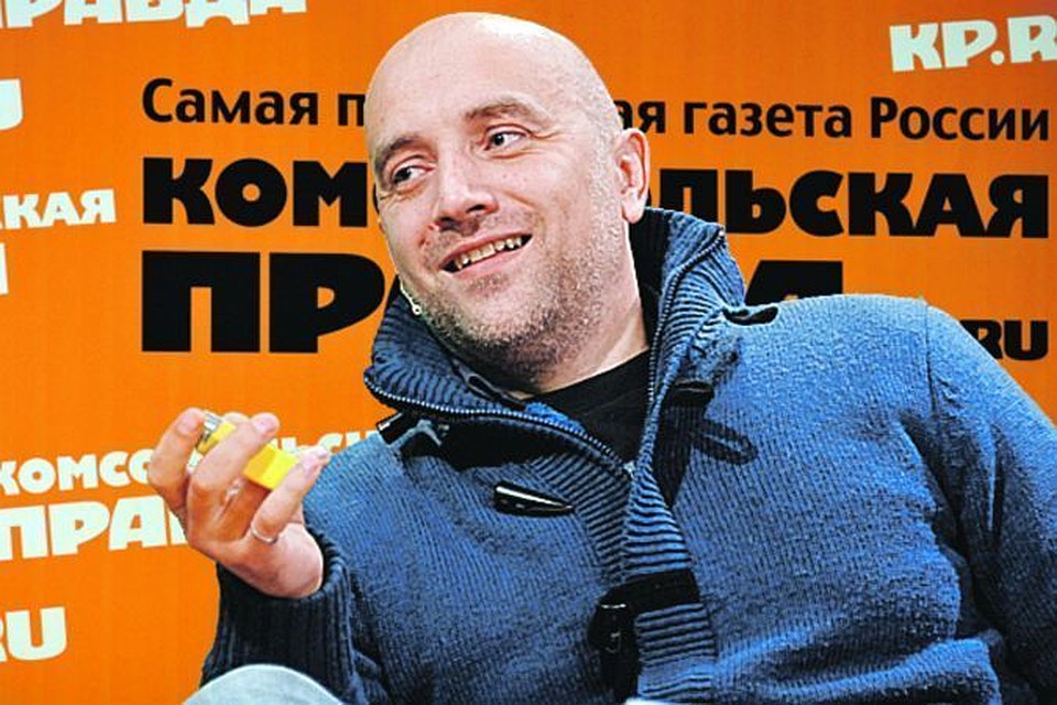 Российский писатель Захар Прилепин