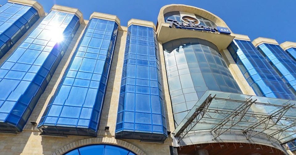 Фасад гостиницы Radisson в Ростове.