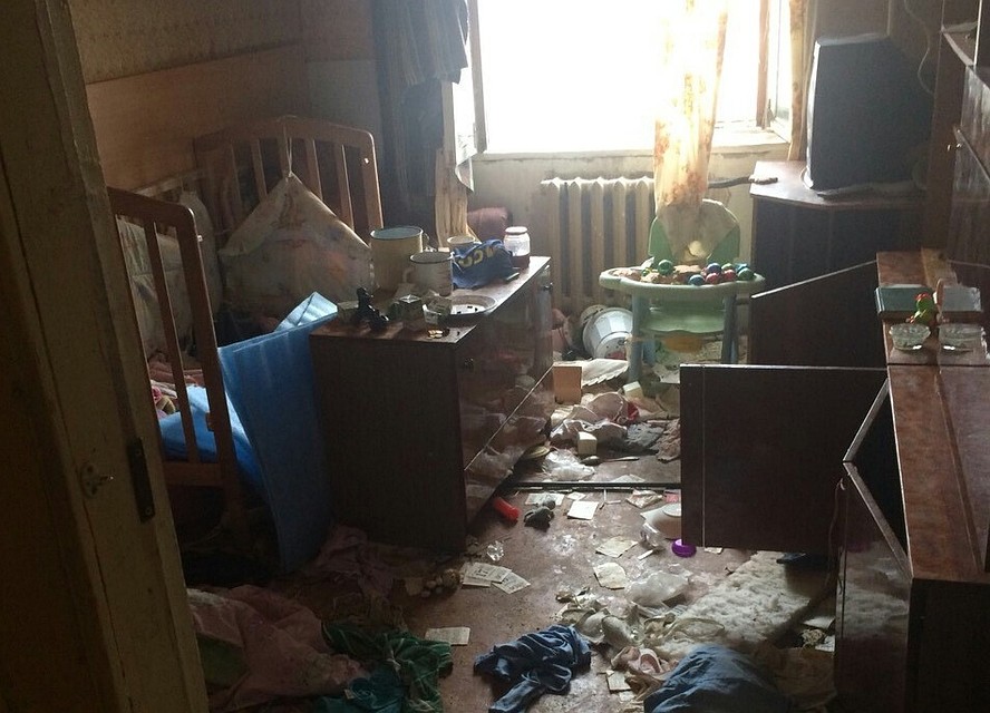 В квартире творился полный разгром. Фото: пресс-служба УМВД России по Тверской области