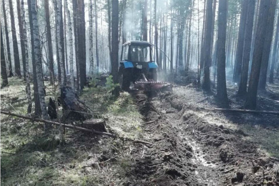 Лесной пожар едва не перекинулся на садоводство под Иркутском