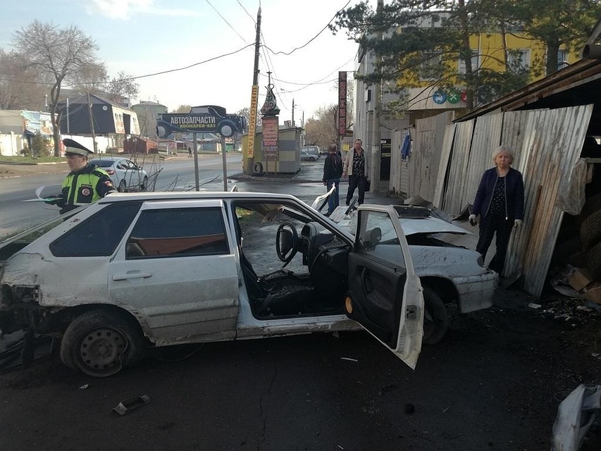 Водитель в момент аварии была трезвая