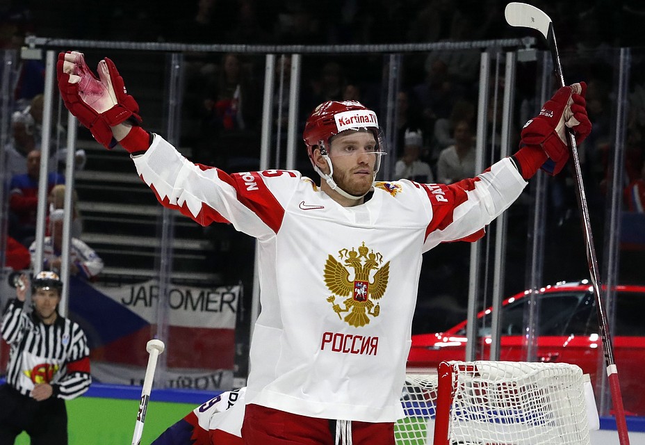 Сборная России играет с командой Чехии на ЧМ-2018 по хоккею.