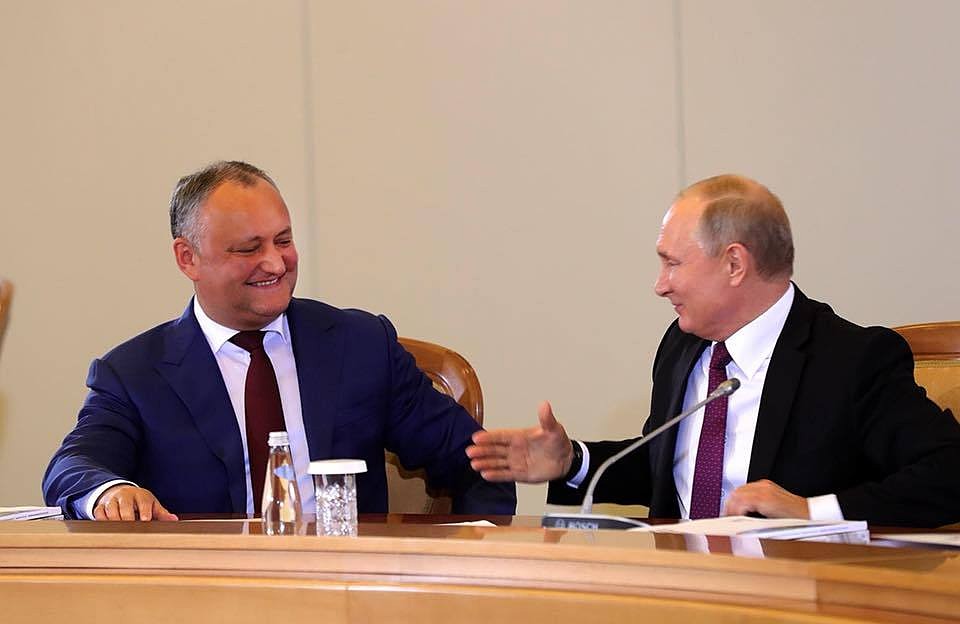 Игорь Додон и Владимир Путин.