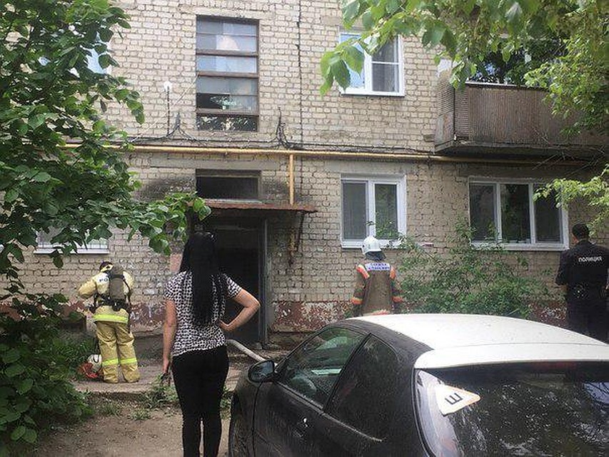 Пожар в Саратове