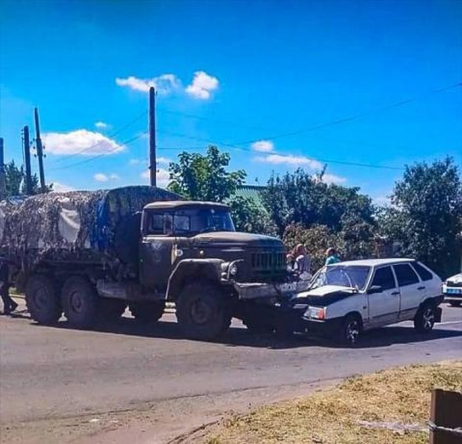 ДТП в Дружковке. Фото: dnl.dn.ua