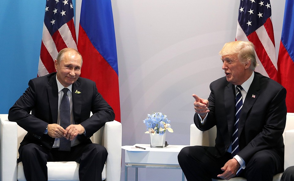 Президент России Владимир Путин и глава США Дональд Трамп