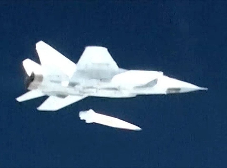 Пуск ракеты "Кинжал". Фото: скриншот видео