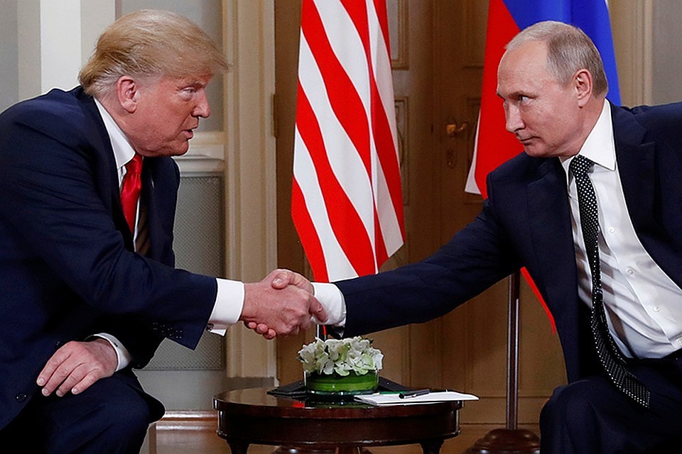 Путин и Трамп встретились в Хельсинки