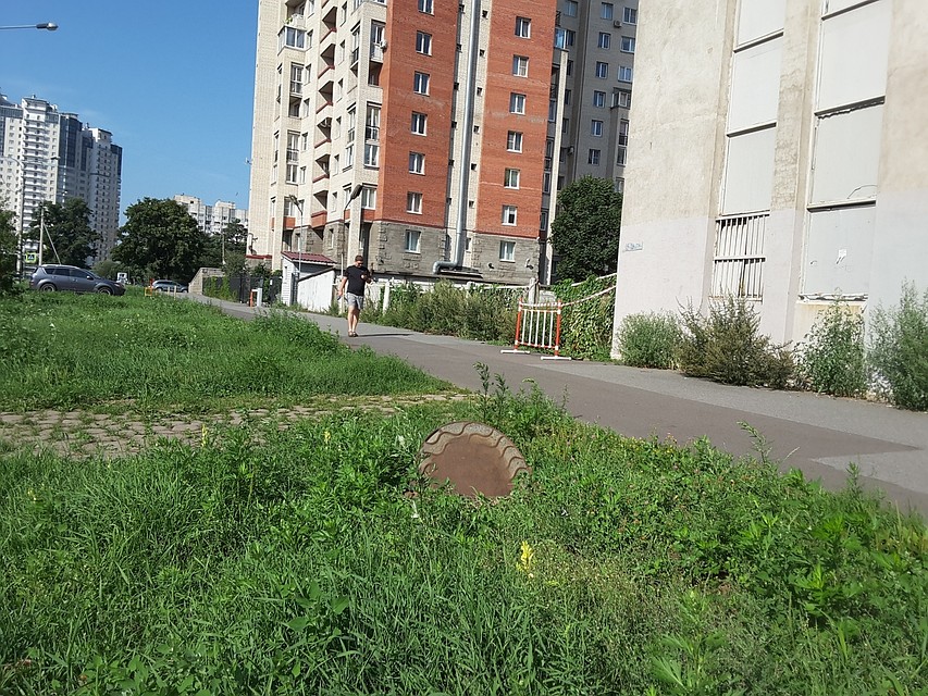 Люк был незаметен в траве. Фото: "Сделай район лучше" ВКонтакте