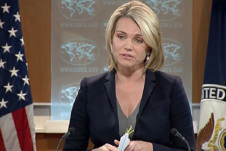 Официальный представитель госдепартамента США Хизер Науэрт
