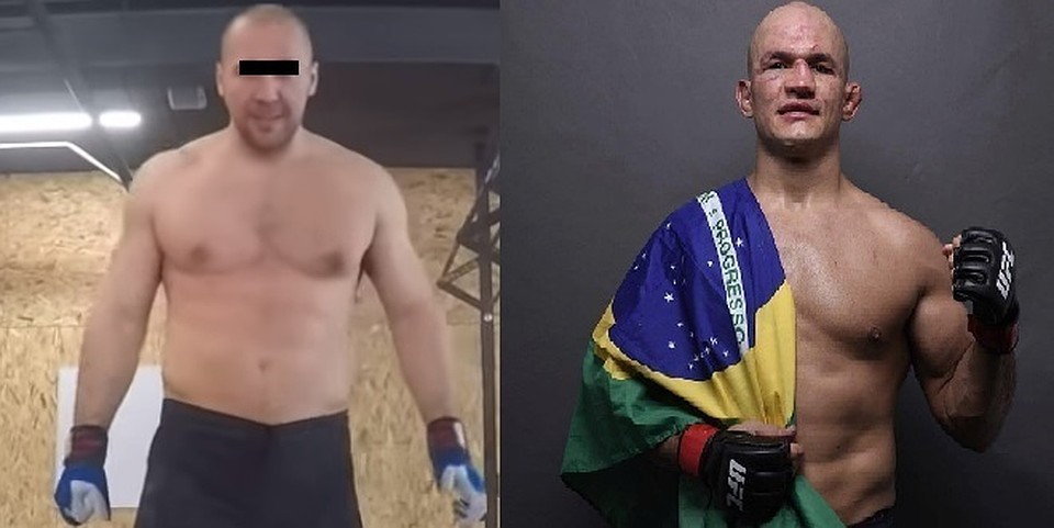 Слева - Олег О., устроивший бойню в ночном клубе Тамбова, справа - легенда UFC Джуниор Дос Сантос.
