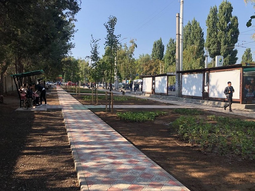 В Бишкеке появился новый сквер.