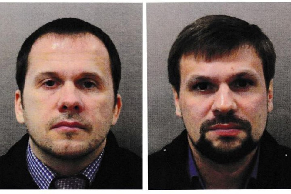 Александр Петров и Руслан Боширов, которые, по мнению Лондона, причастны к отравлению в Солсбери