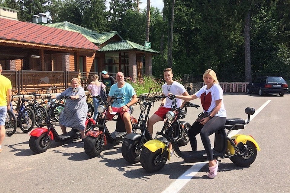 В Беловежской пуще можно арендовать электроскутер. Фото с сайта Беловежской пущи