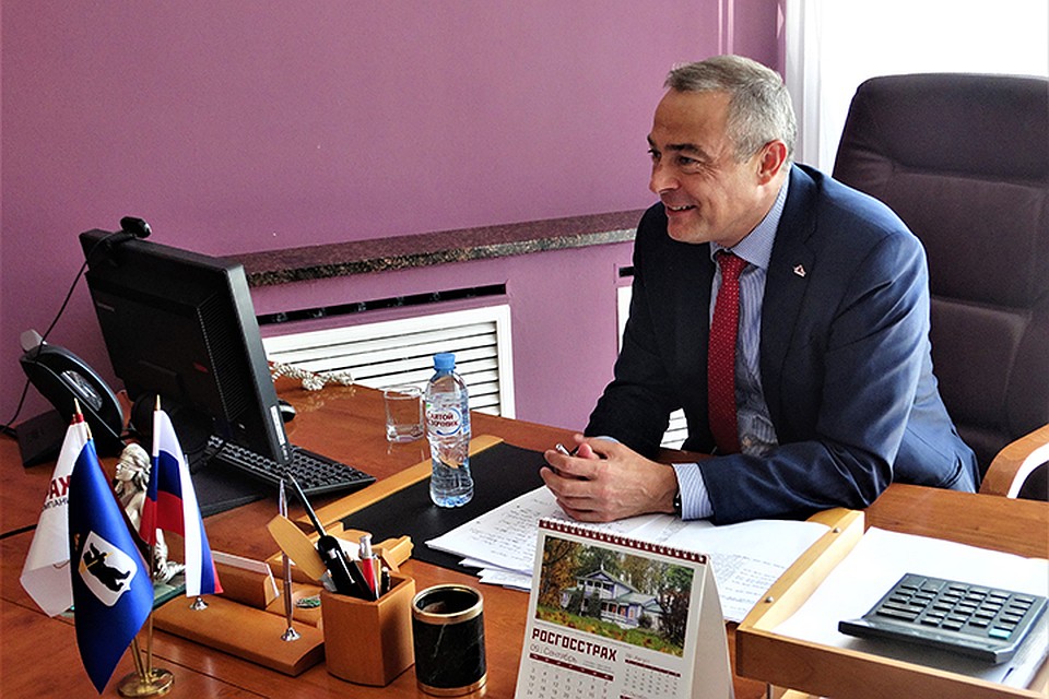 В Ярославле побывал генеральный директор компании «Росгосстрах» Николаус Фрай. Фото: Федор ГАНЕННКО