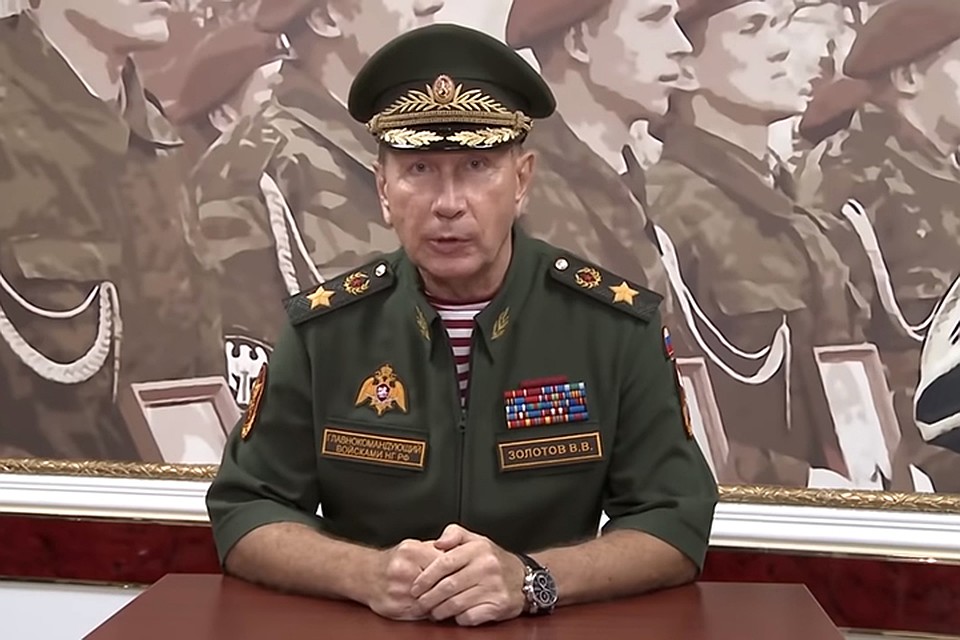 Глава Росгвардии Виктор Золотов. Фото: кадр из видео