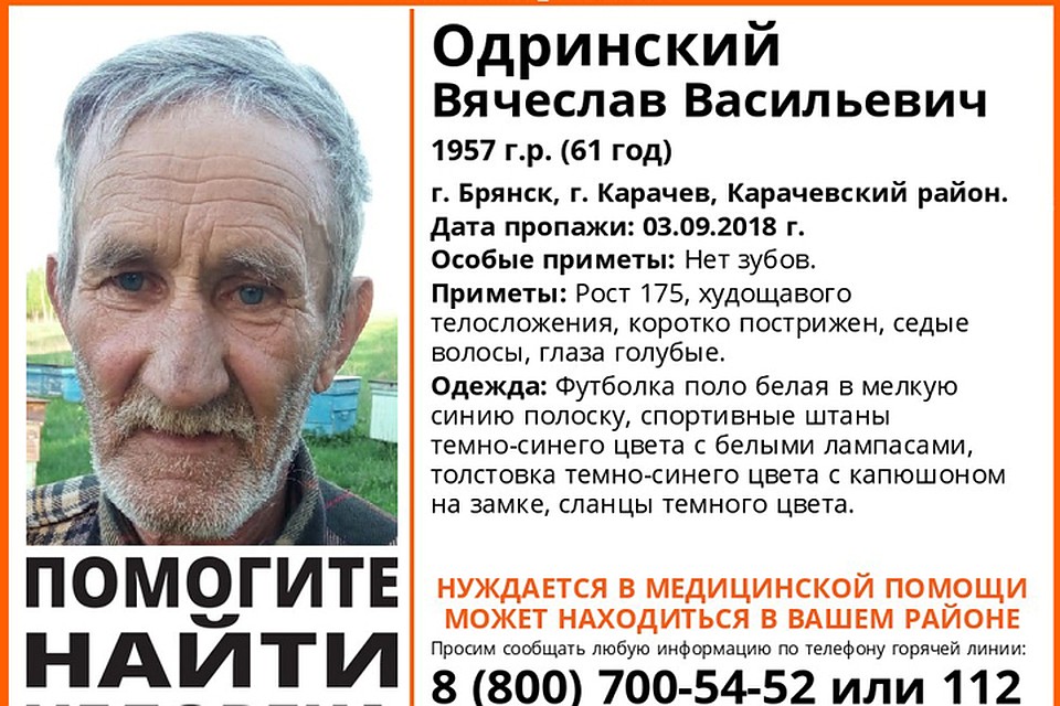 Фото: поисковый отряд "Лиза Алерт" Брянск".