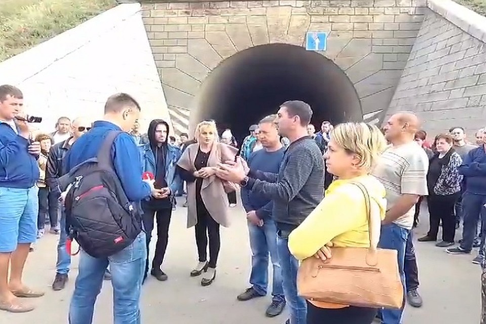 Жители Раздельнянского района ннамерены идти до конца. Фото: скриншот из видео