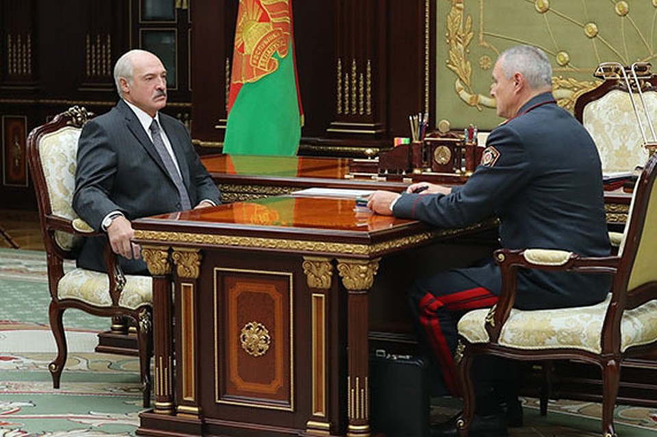 Александр Лукашенко встретился с главой МВД Игорем Шуневичем. Фото: president.gov.by