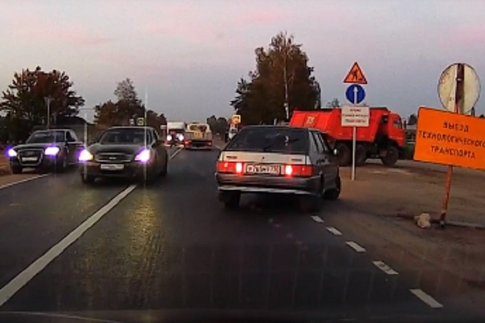 Водители рассказывают о стрельбе на дороге в Подмосковье ФОТО: стоп-кадр с видео