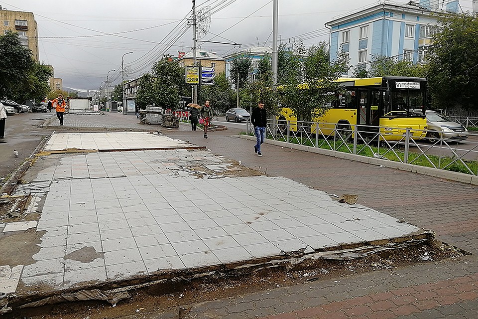 Снос павильонов в Красноярске