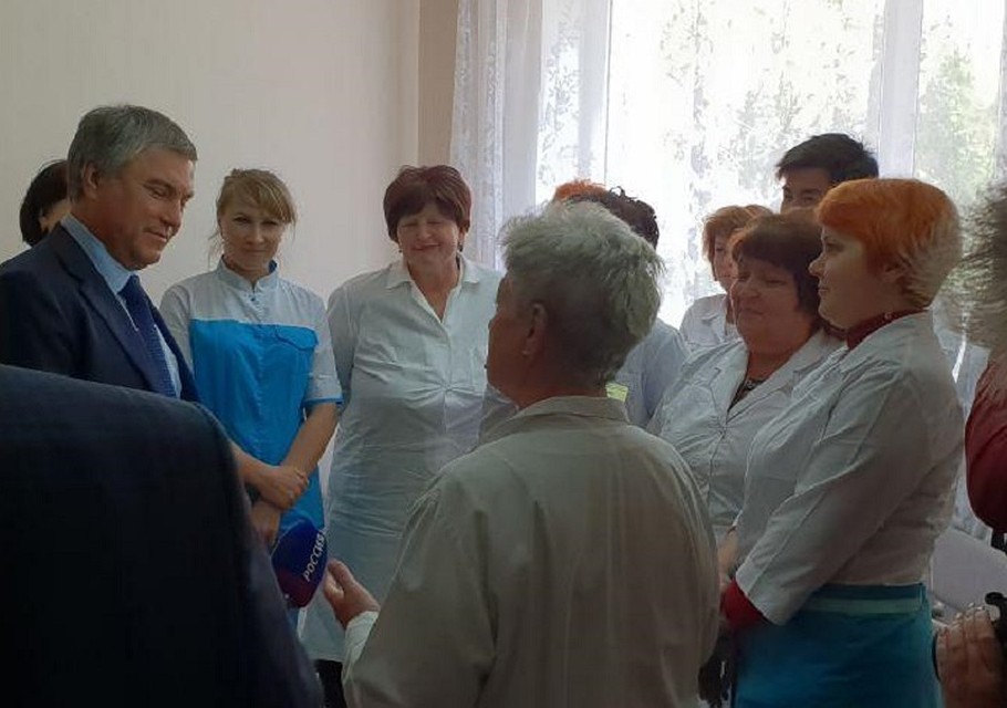 Вячеслав Володин встретился с врачами перелюбской больницы