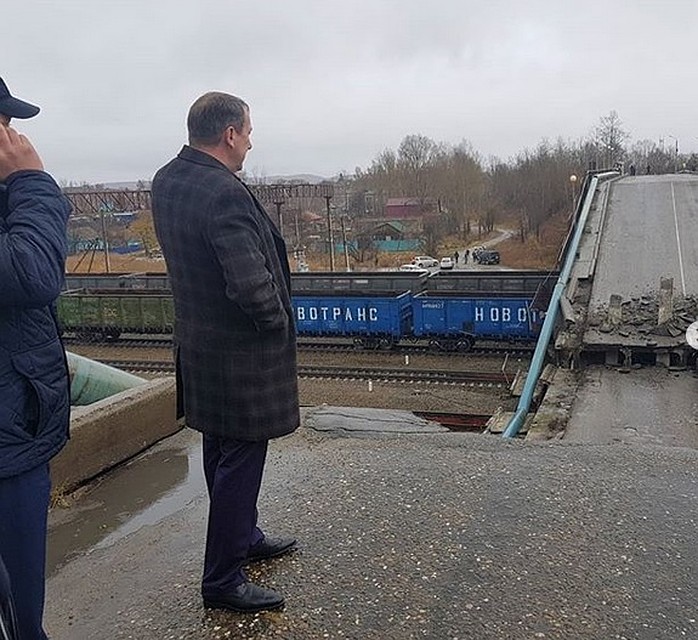 Владимир Константинов на месте ЧП.