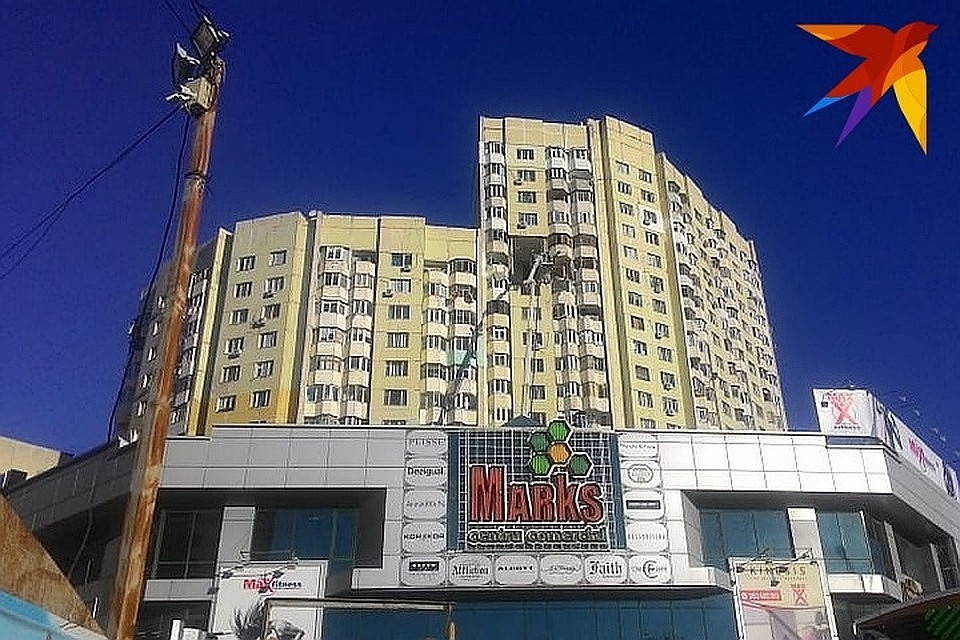 Дом, в котором произошел взрыв.