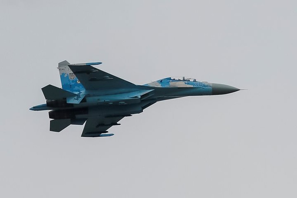 Самолет Су-27 украинской армии