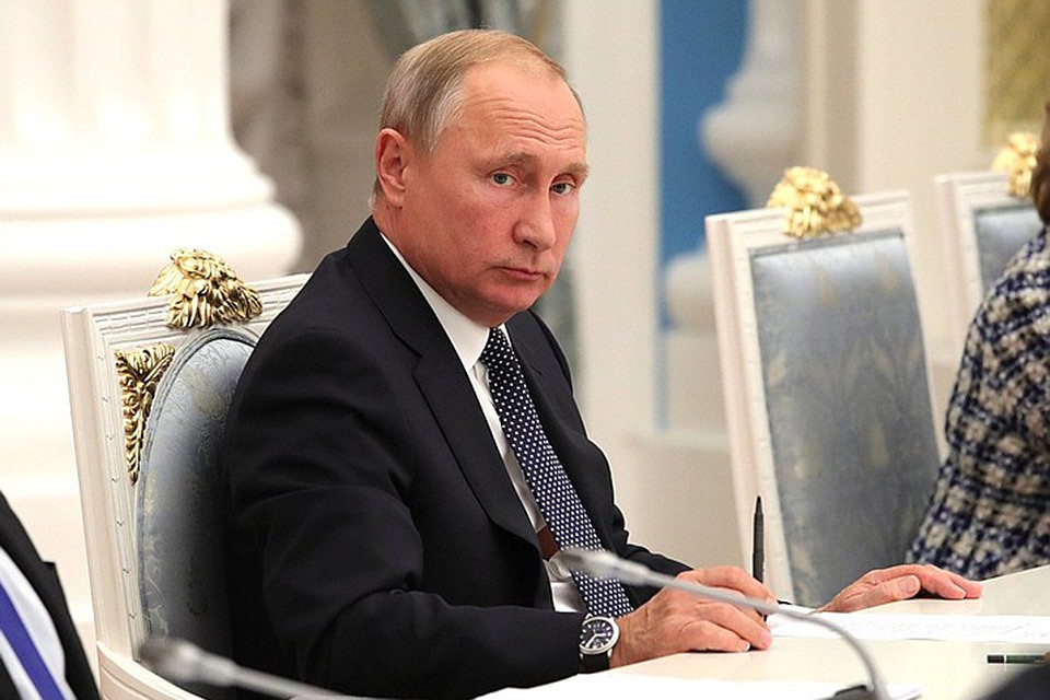 Президент Путин на заседании Совета при президенте по стратегическому развитию и национальным проектам. ФОТО kremlin.ru