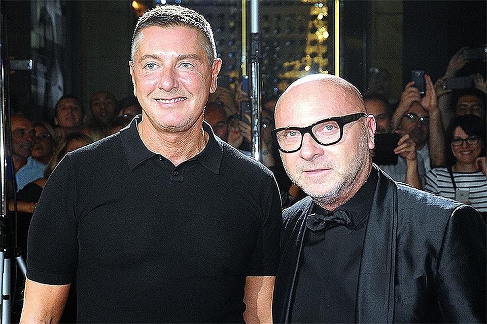 Основатели модного дома Dolce & GabbanaДоменико Дольче и Стефано Габбана.