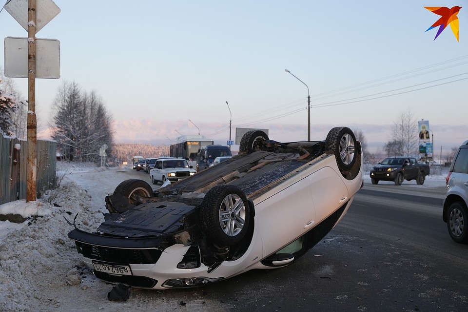 В ДТП пострадал водитель KIA