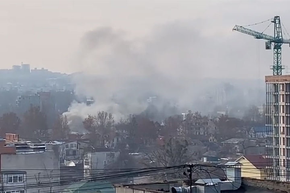 Огонь вспыхнул в самом центре Кишинева