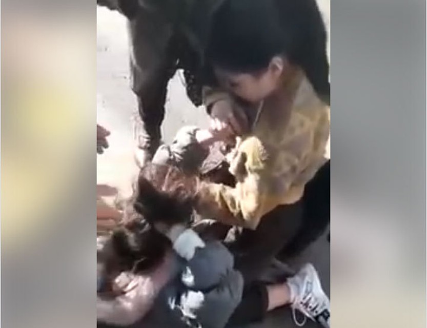 Жестокое избиение сняла на видео подружка подозреваемой.