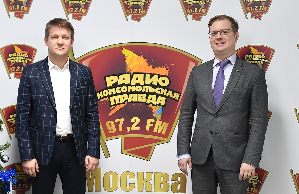 Иван Романов, генеральный директор АО "ЛСР.Недвижимость-М" и Александр Зильберт, директор по информационной политике и корпоративным коммуникациям "Группы ЛСР"
