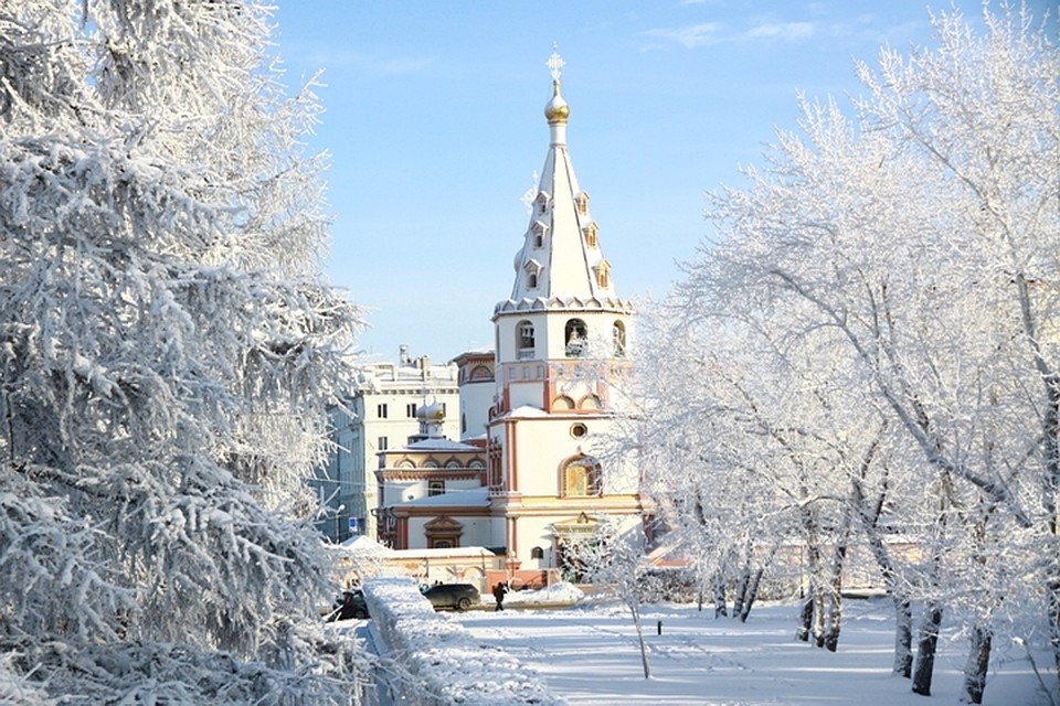 Прогноз погоды в Иркутске: 4 января днем -16 градусов.