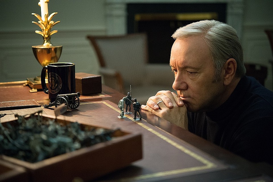 Кевин Спейси в сериале «Карточный домик»