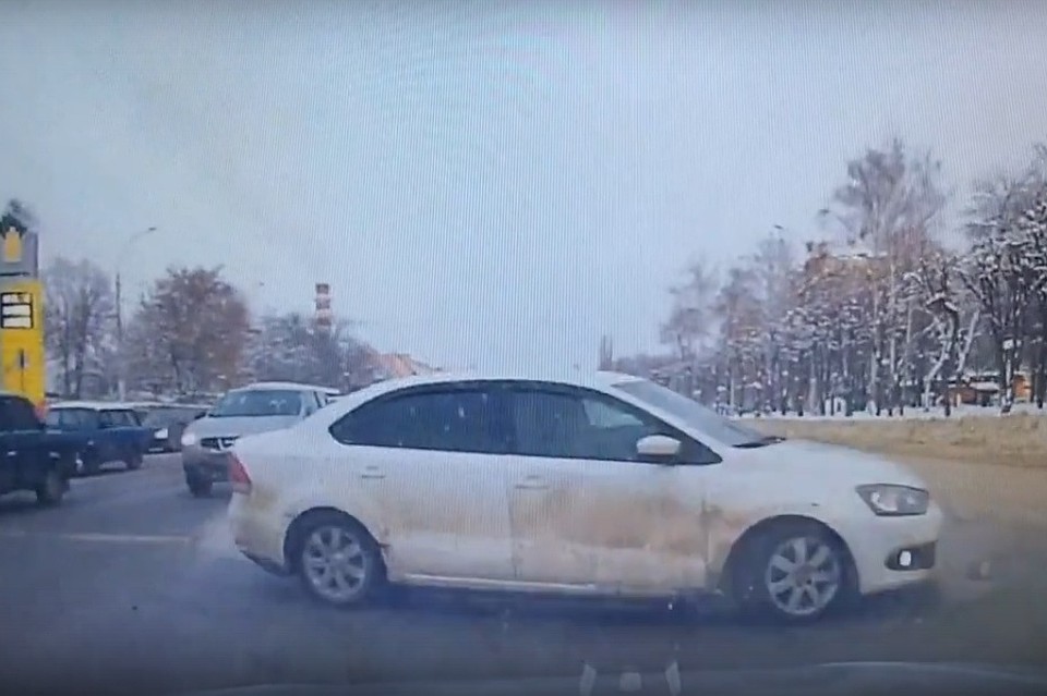 ДТП в Липецке попало на видео