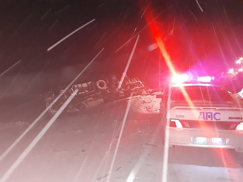 Фото с места аварии.