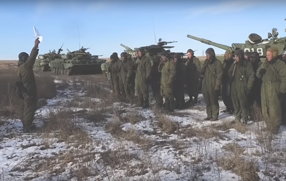 Танкисты Народной милиции ДНР на учениях. Фото: Скриншот видео пресс-службы НМ ДНР