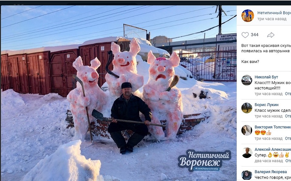 скрин страницы "Нетипичный Воронеж" соцсети "Вконтакте"