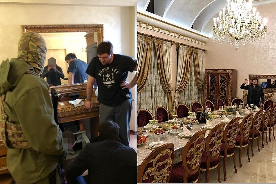Кадры обысков в доме подозреваемого наглядно демонстрируют: последственный чиновник жил в роскоши. Фото: оперативная съёмка