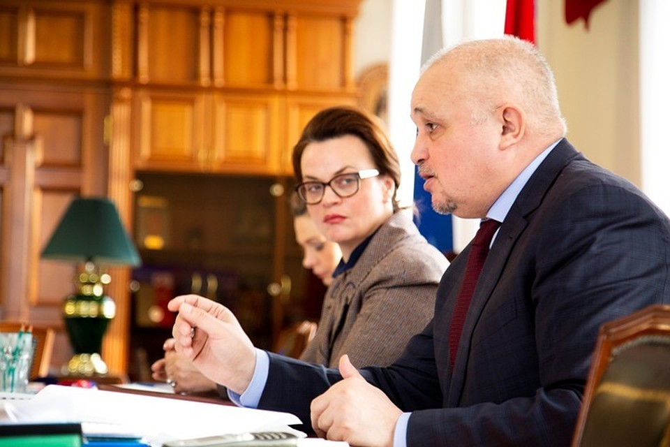 Губернатор Кемеровской области встретился с представителями компании «Эр Ликид». Фото: АКО.