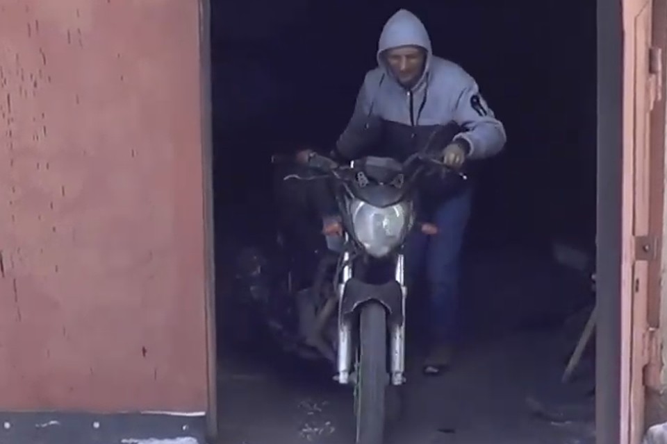 Прокопчанин поблагодарил полицейских, вернувших ему любимого железного коня