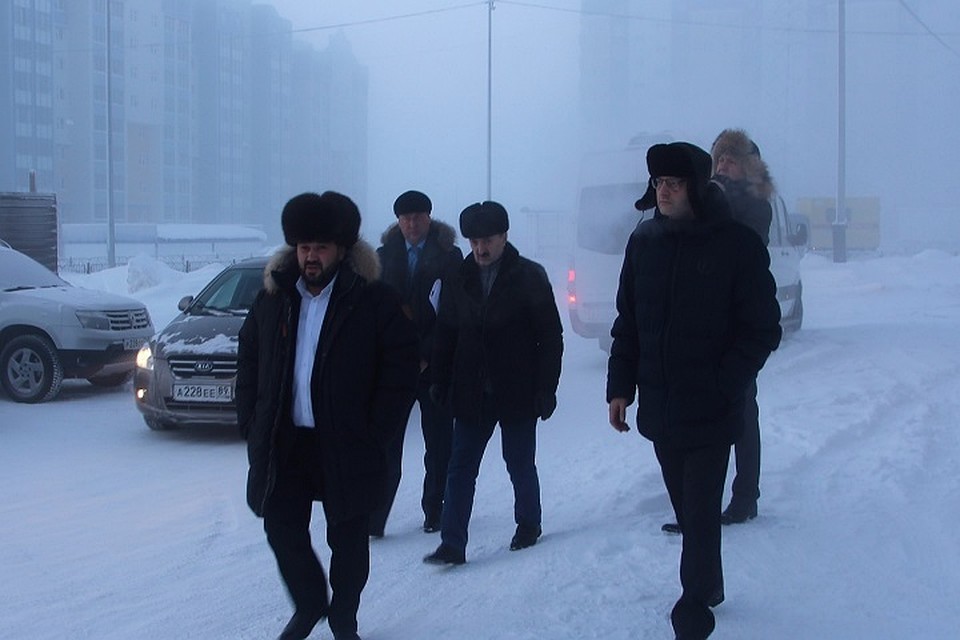 Глава Салехарда проконтролировал работу коммунальных служб в морозы Фото: Администрация Салехарда